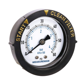 Measureman center back mount with 1/4 NPT connection for easy installation