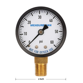 MEASUREMAN IP43 dry pressure gauge case with rugged design