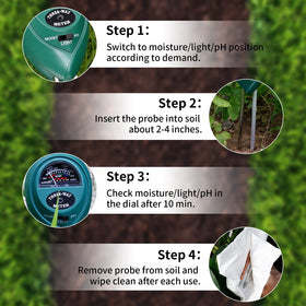 MEASUREMAN in use with battery-free convenience for quick soil checks.