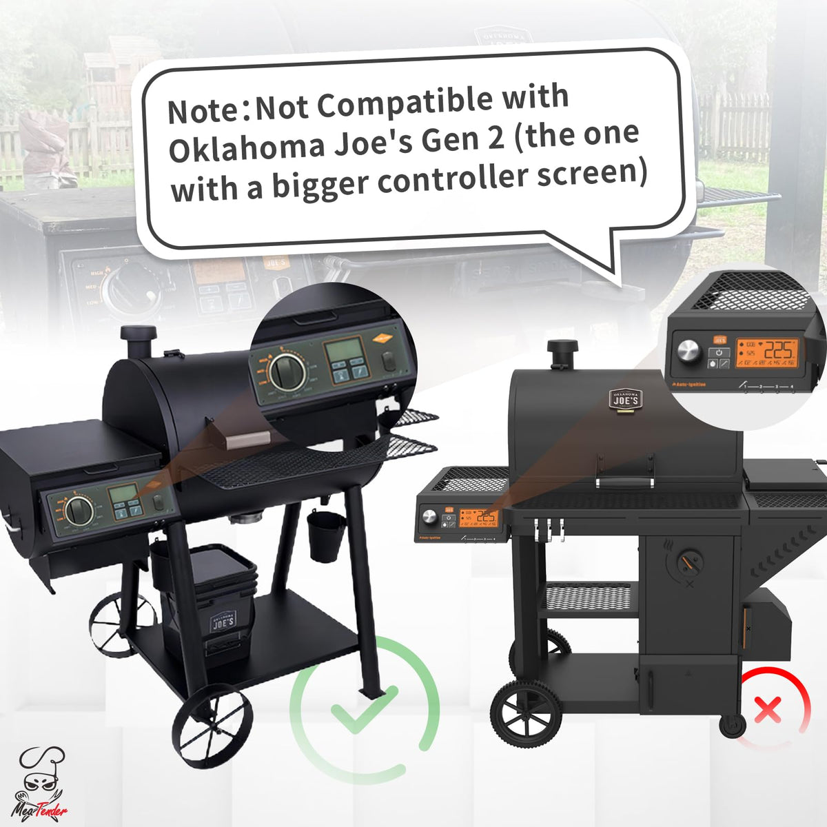 Meatender anti-jam gears close-up reduce pellet blockages during cooks