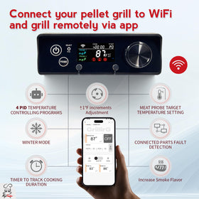 Meatender meat probe monitor with alerts for timely doneness