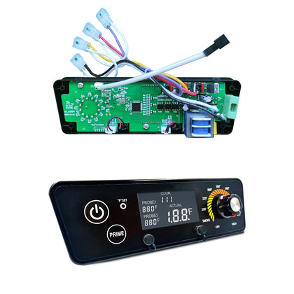 Meatender trapezoid control board front view for Pit Boss Copper Series compatibility