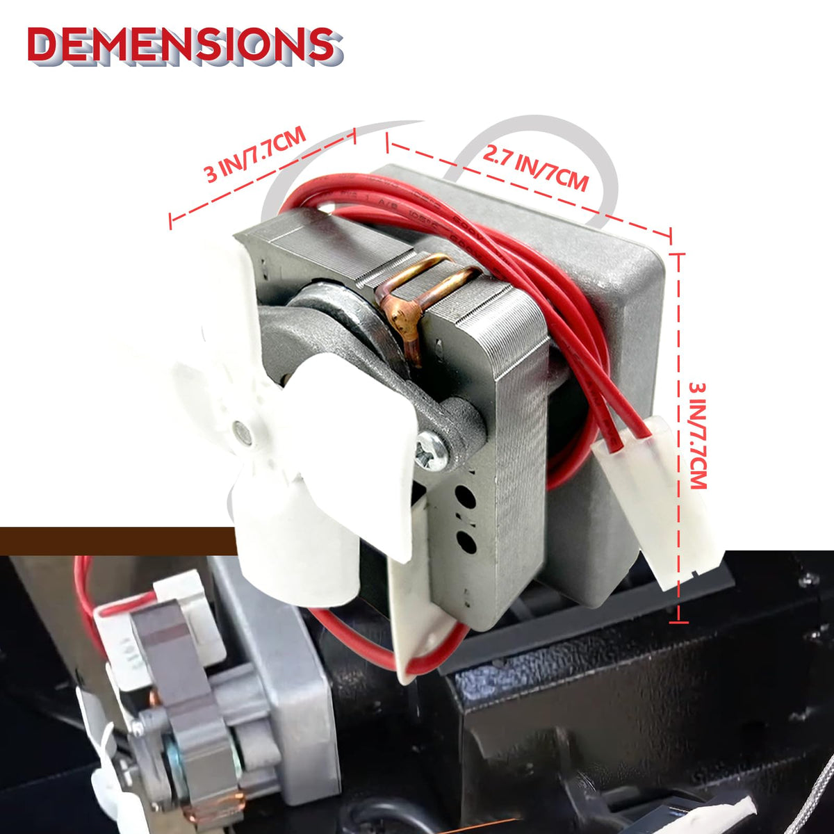 Meatender motor high-temperature wiring close-up for durable performance