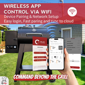Meatender WiFi PID controller back view for easy installation and setup