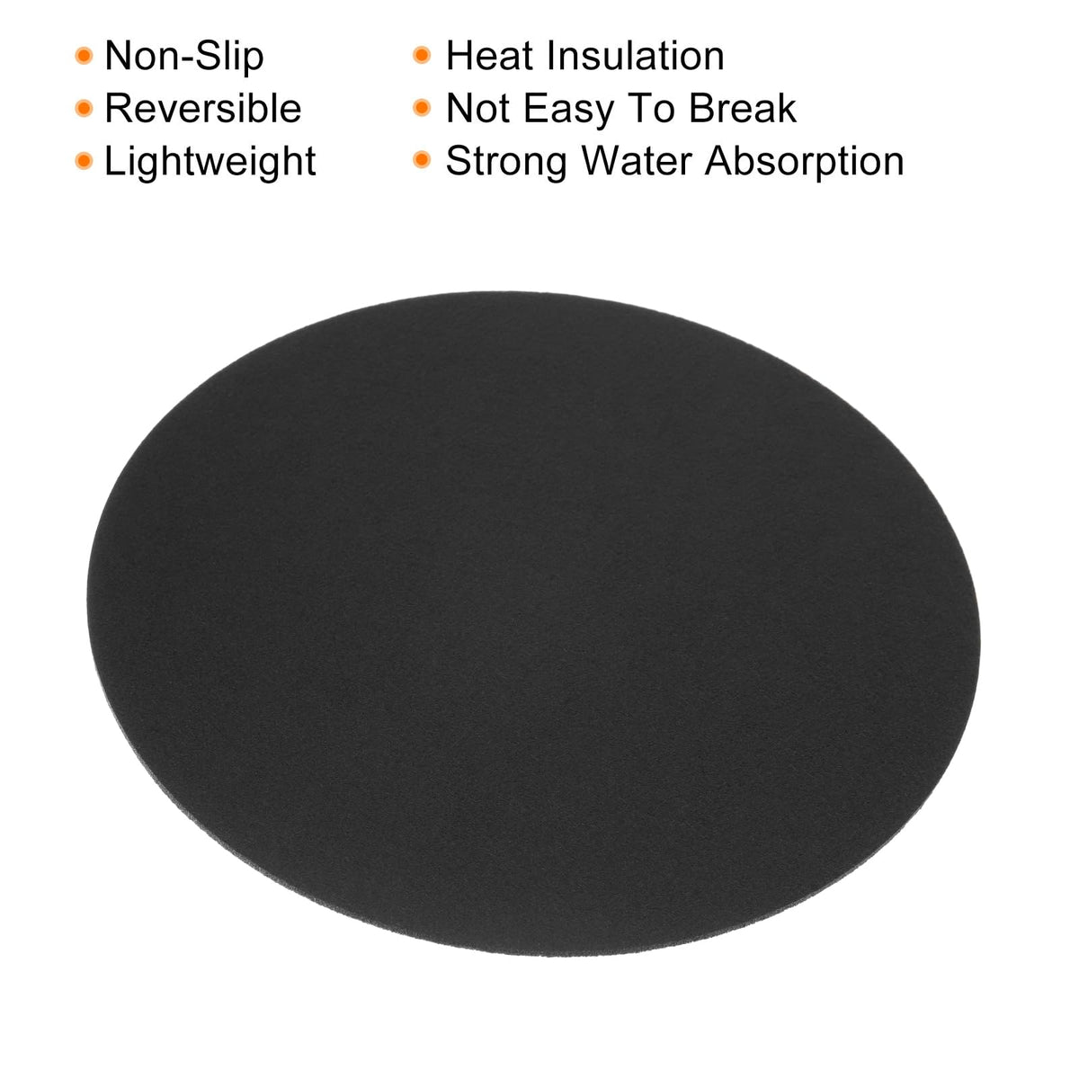 MECCANIXITY coasters with non-slip underside stay steady indoors and outdoors.