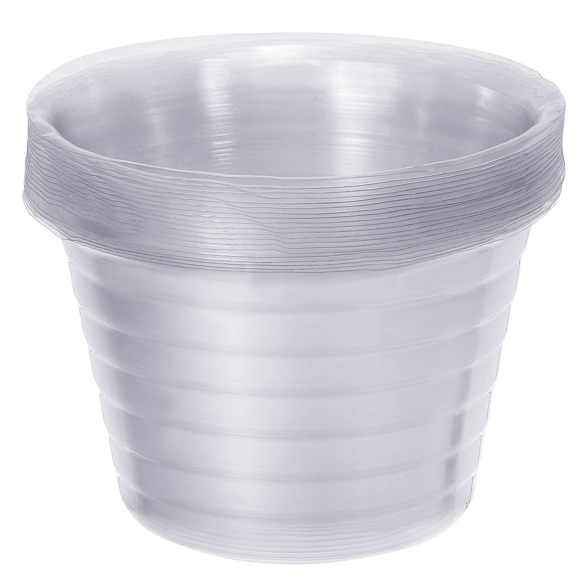 Meccanixity plant pot saucer 5 inch clear pack 20 keeps moisture visible.