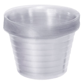Meccanixity plant pot saucer 5 inch clear pack 20 keeps moisture visible.