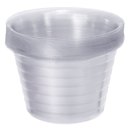 Meccanixity plant pot saucer 5 inch clear pack 20 keeps moisture visible.