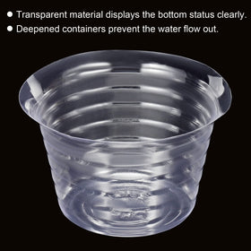Meccanixity plant saucer displays bottom status and decorative rocks.