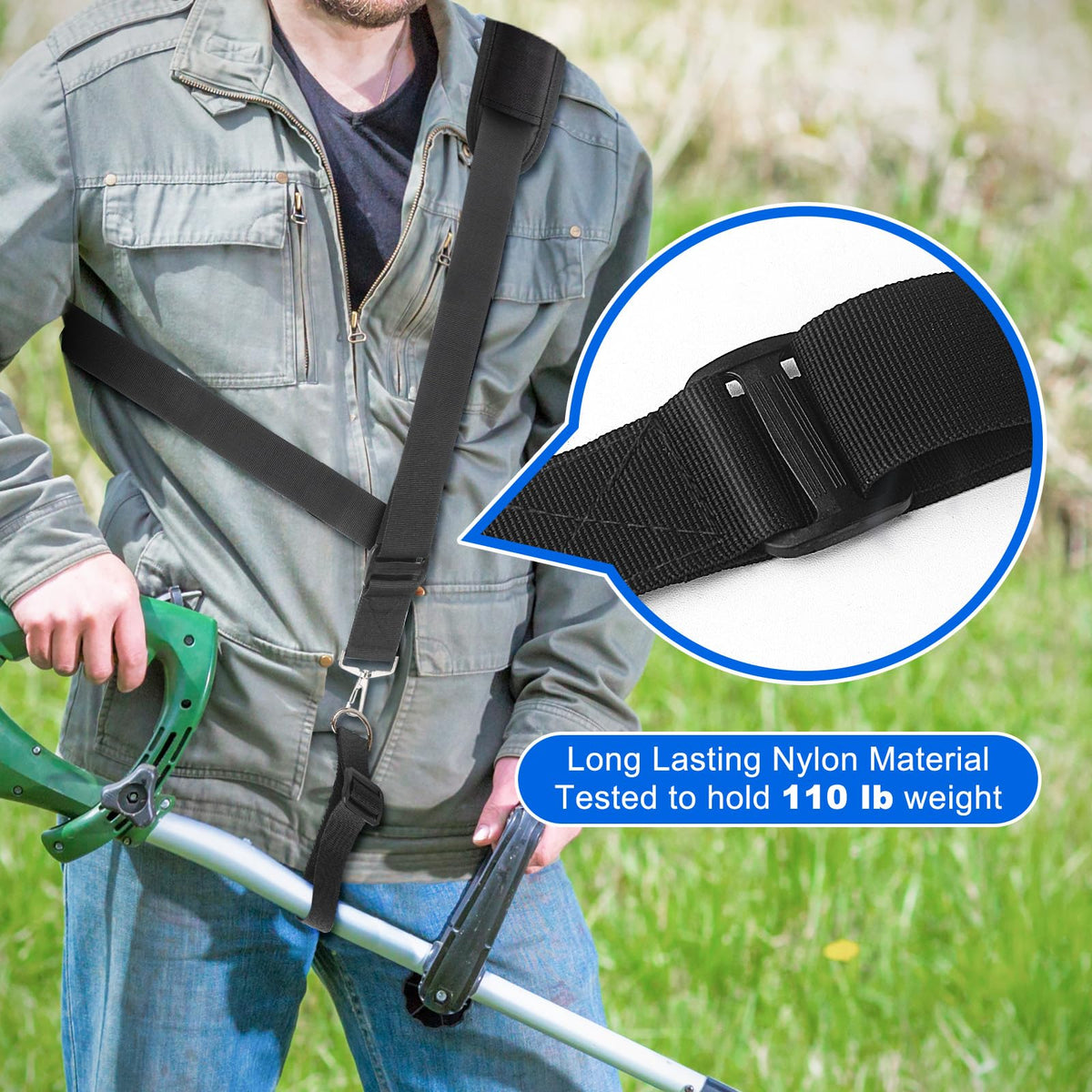 MECHEER shoulder pad breathable 3-layer distributes weight to reduce fatigue