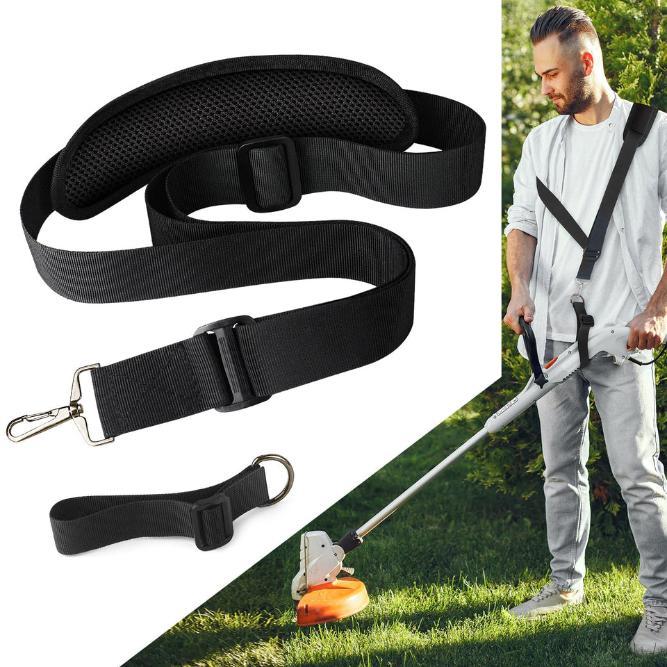 MECHEER trimmer strap adjustable length for comfortable weed whacking