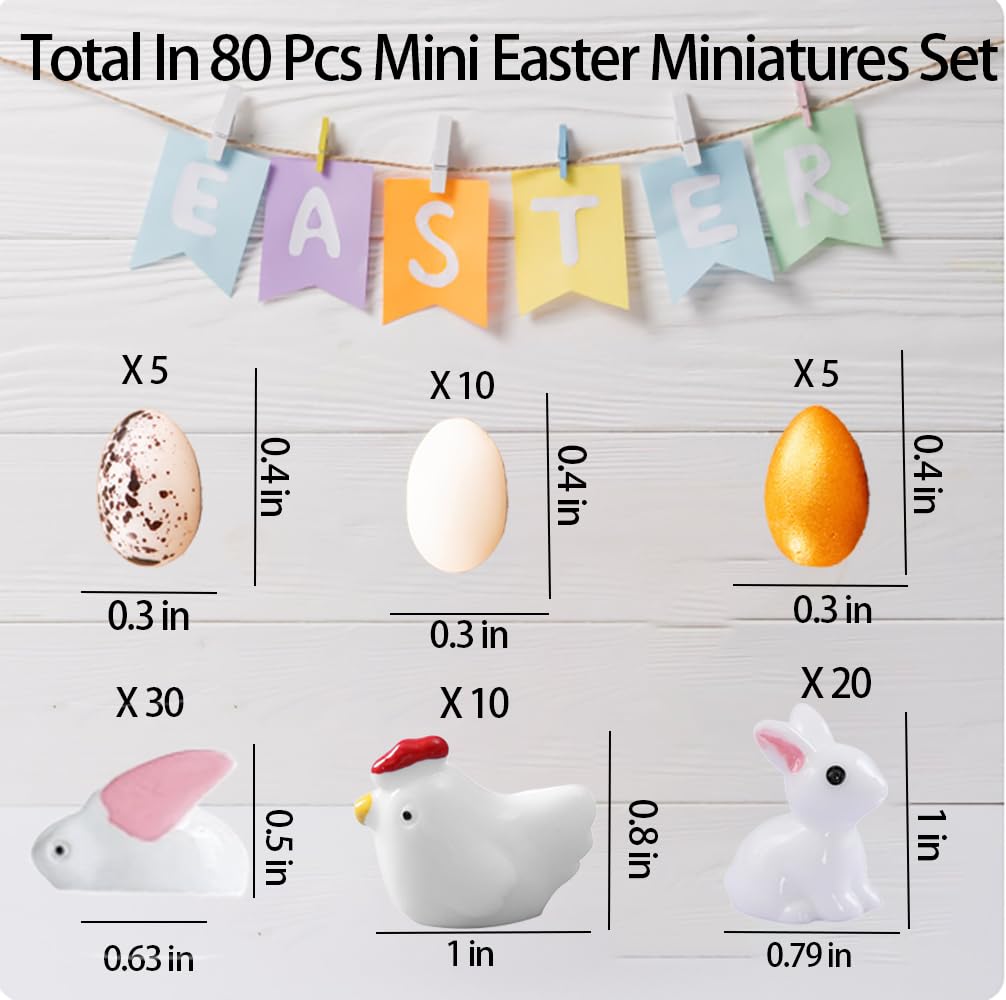 Meckerni big-eared rabbits figurines ideal for dollhouses and displays.