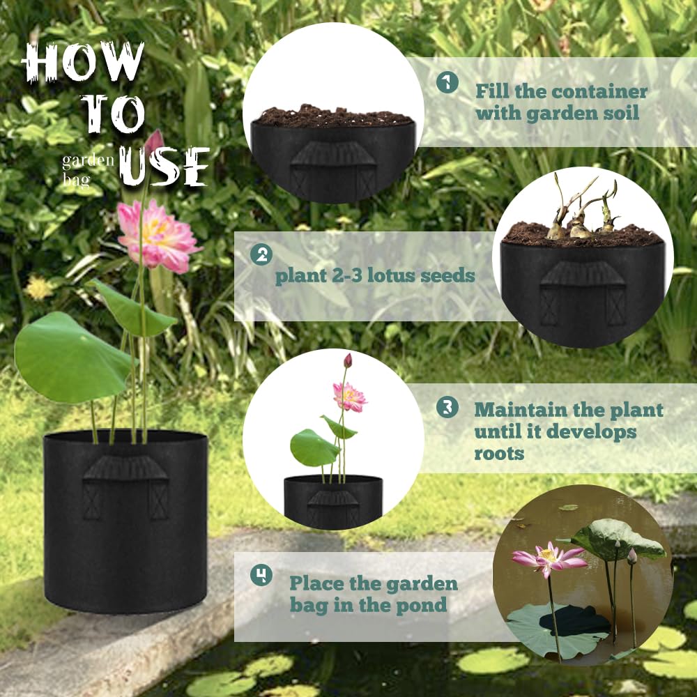 Meckerni breathable aquatic pot keeps water lilies thriving.