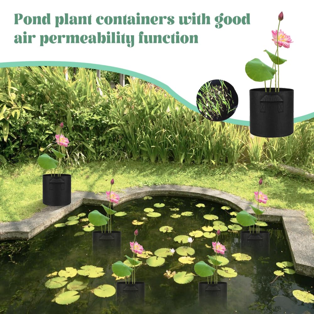 Meckerni water lily and lotus cultivation with versatile pots.