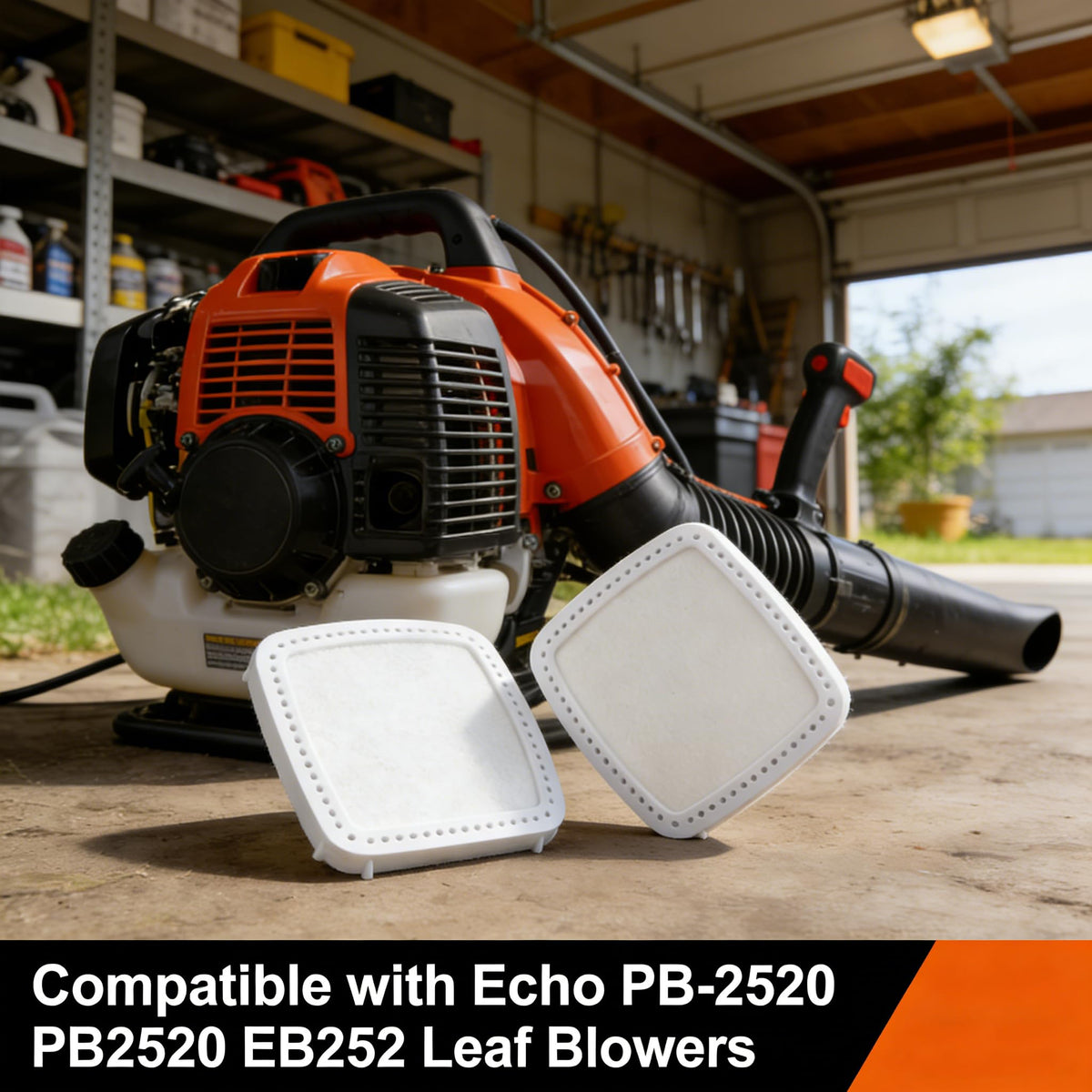 Filter installed in blower demonstrates easy swap and efficiency