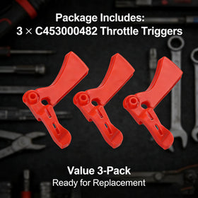 Meckparts three-pack throttle triggers to save time on maintenance