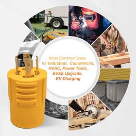 MECMO compact power adapter in practical on-site use