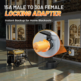 MECMO L14-30R locking female receptacle for secure 30A connections