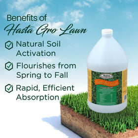 Medina HastaGro label close-up highlighting the 12-4-8 balanced formula.