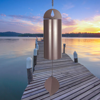 MEDOO Deep Resonance Serenity Bell garden view creates tranquil outdoor ambience