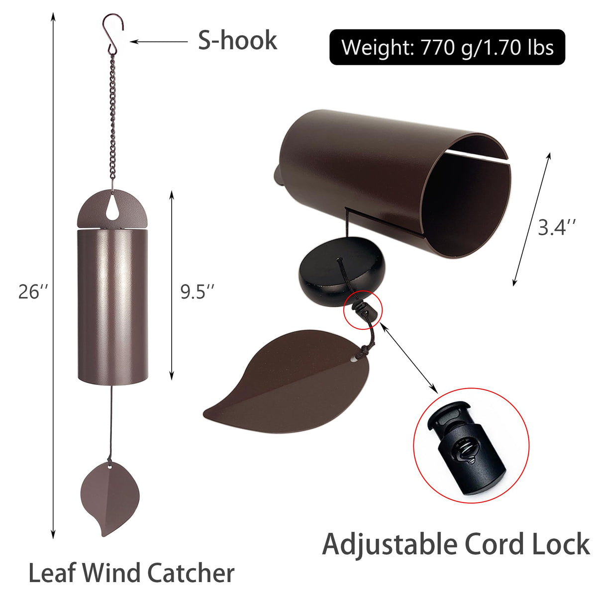 MEDOO Rust-resistant outdoor bell endures weather while delivering steady sound