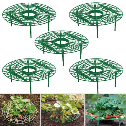 Medoore strawberry support 5pack elevates fruit for cleaner, drier harvest