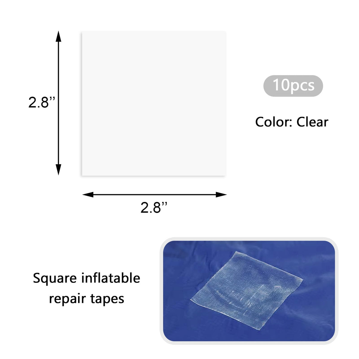 Medsuo patch application step showing clean, dry patch process