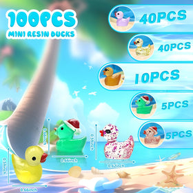 Meediock glitter resin ducks for aquariums brighten tiny underwater scenes