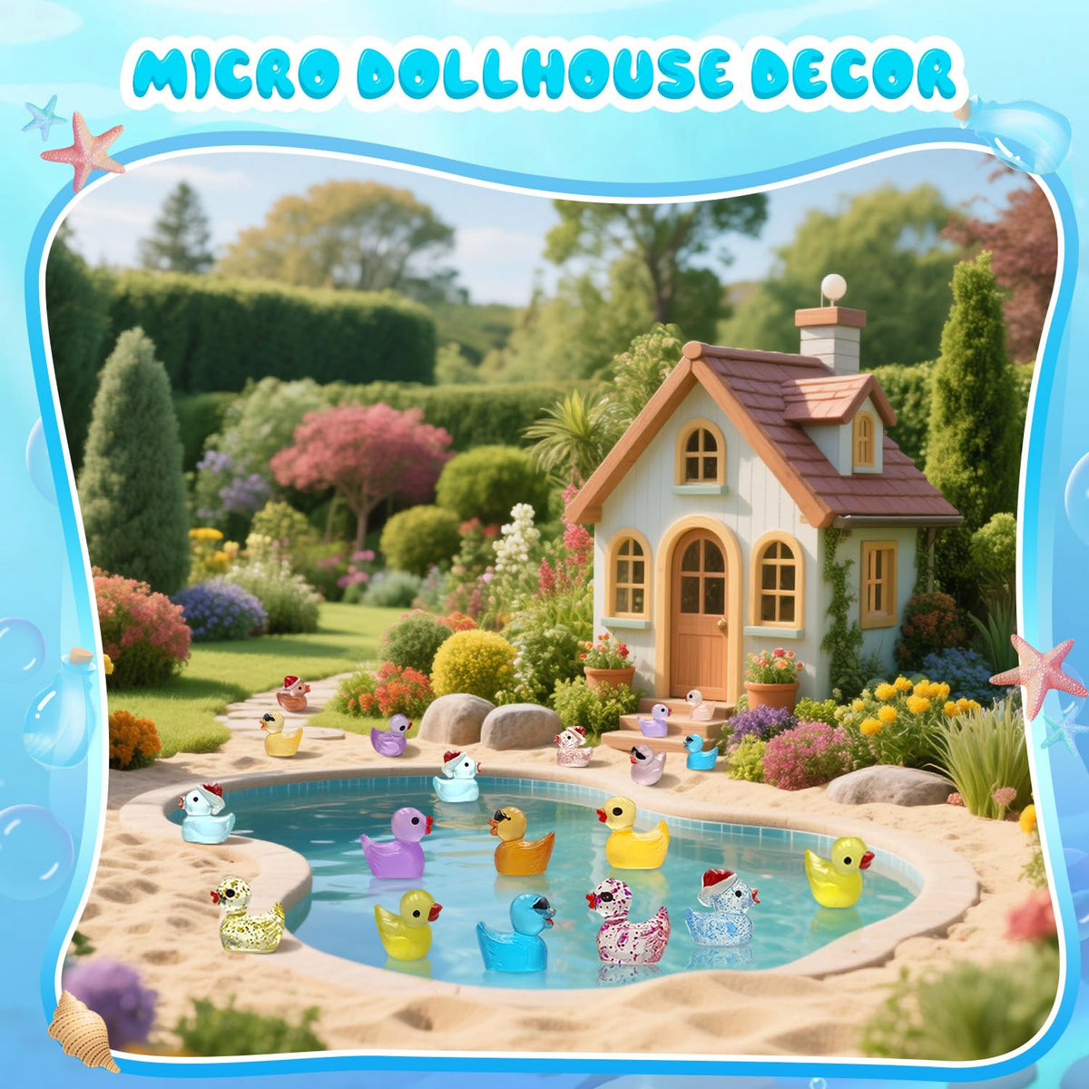 Meediock resin ducks for crafts offer small reusable decorations
