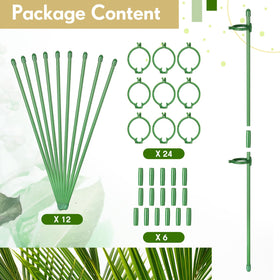 Meekoo rose-support stake supports roses with stable, elegant upright form.