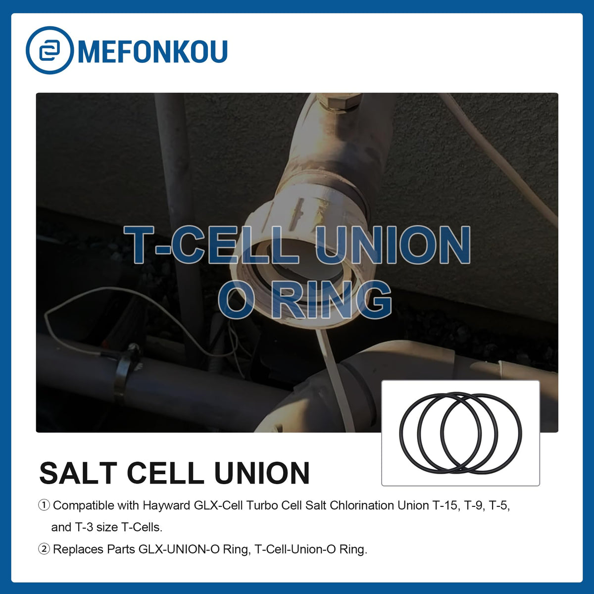 MEFONKOU Buna-N nitrile O-Ring delivers durable chemical resistance.