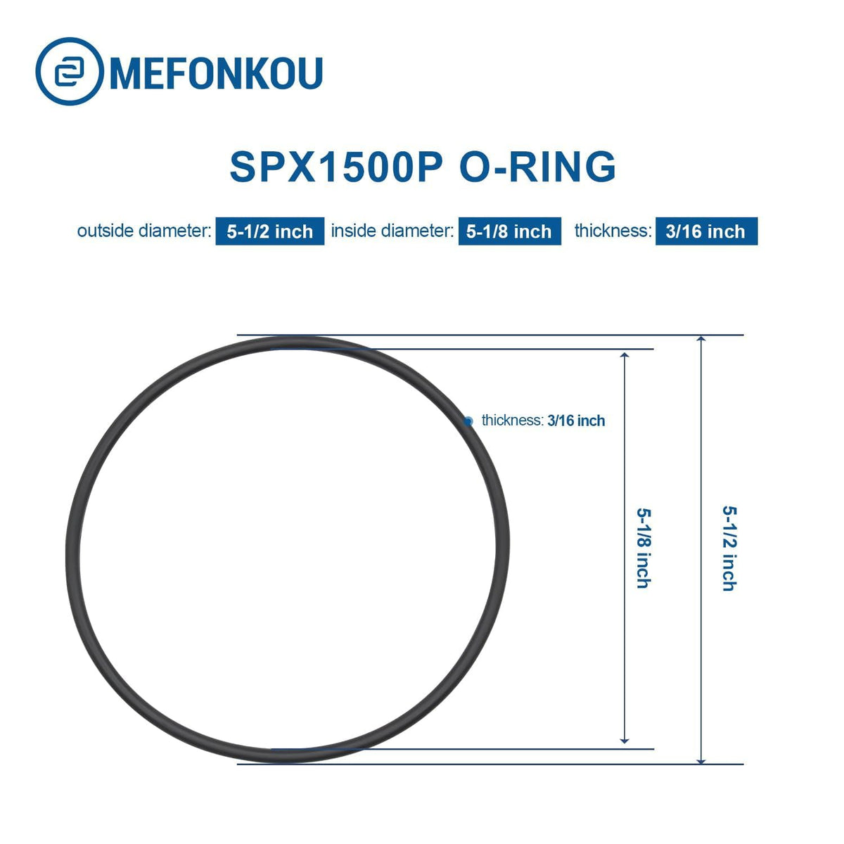 MEFONKOU easy-install o-ring seal supports quick maintenance.