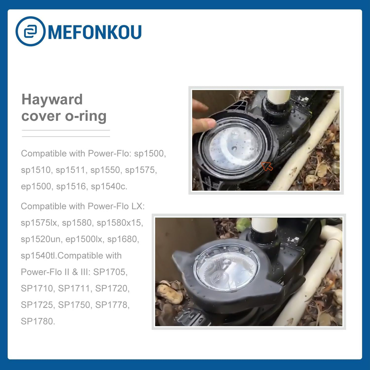 MEFONKOU SPX1500P compatibility ensures easy fit and secure seal.