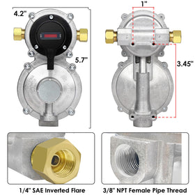 MEFUN automatic changeover keeps gas flowing between dual tanks.