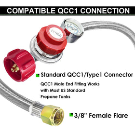 Brass fittings with 3/8 flare and 1/8 MNPT for secure connections