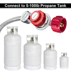 Excess flow protection feature on MEFUN propane regulator for safety