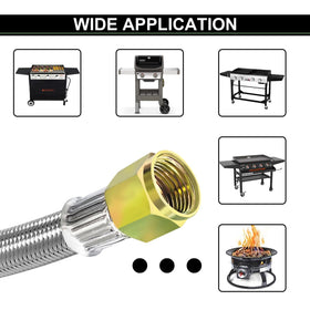 MEFUN hose setup for outdoor cooker or turkey fryer