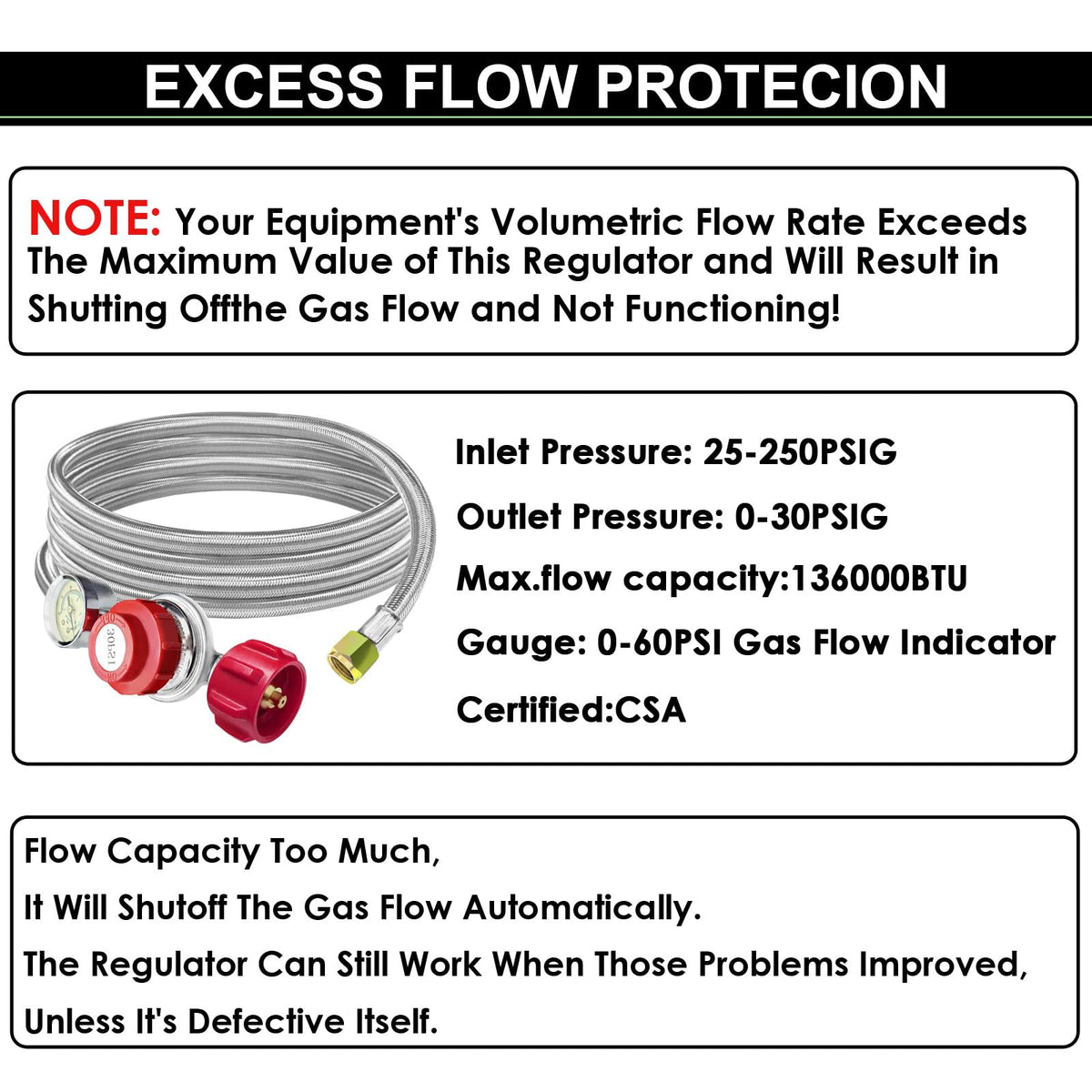QCC1 connection between MEFUN regulator and large propane tanks