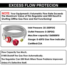 QCC1 connection between MEFUN regulator and large propane tanks