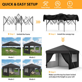 MegaChoice adjustable-height frame adapts to table heights and standing events
