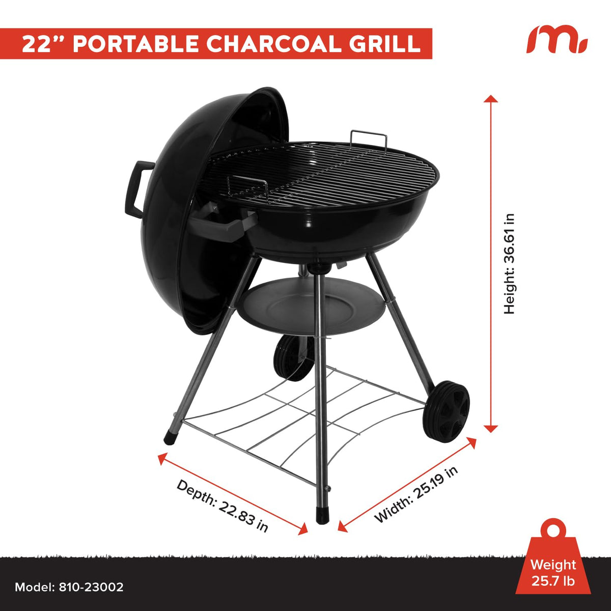 Megamaster porcelain-enameled lid and bowl highlighting heat retention and rust resistance.
