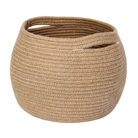 MEGASKET black woven storage basket in 11x9 size for tidy living spaces