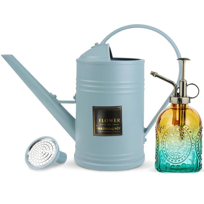 Megawodar 0.5 gallon watering can in antique style, ideal for indoor and outdoor plants.