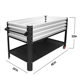 Megawodar durable metal planter suited for balcony and yard use.