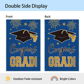 MEGLORT flag closeup text highlights durable, fade-resistant print for outdoor life.