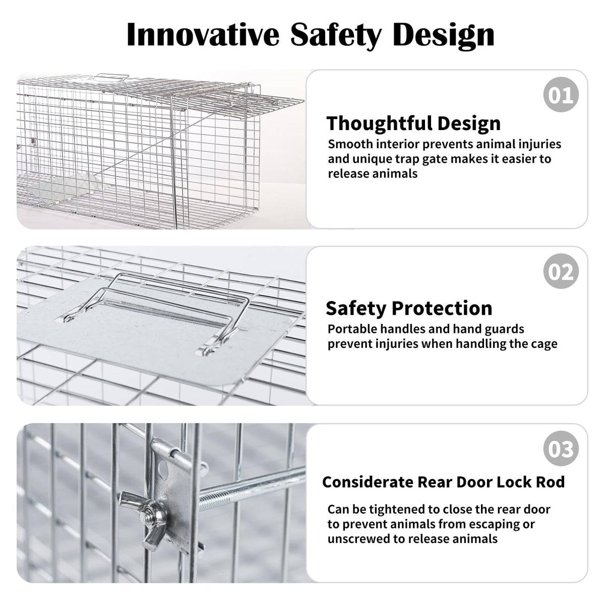 Rustproof galvanized steel construction for durability in any weather