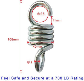 MEICOCO galvanized steel spring close-up shows durability and corrosion resistance.