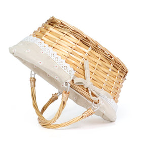 MEIEM egg gathering basket natural, practical for farm-fresh eggs.