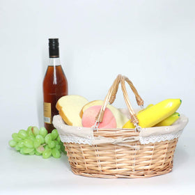 MEIEM handled wicker basket, eco-friendly and sturdy for everyday storage.