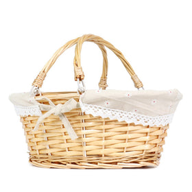 MEIEM wedding basket natural oval adds rustic charm to ceremonies.